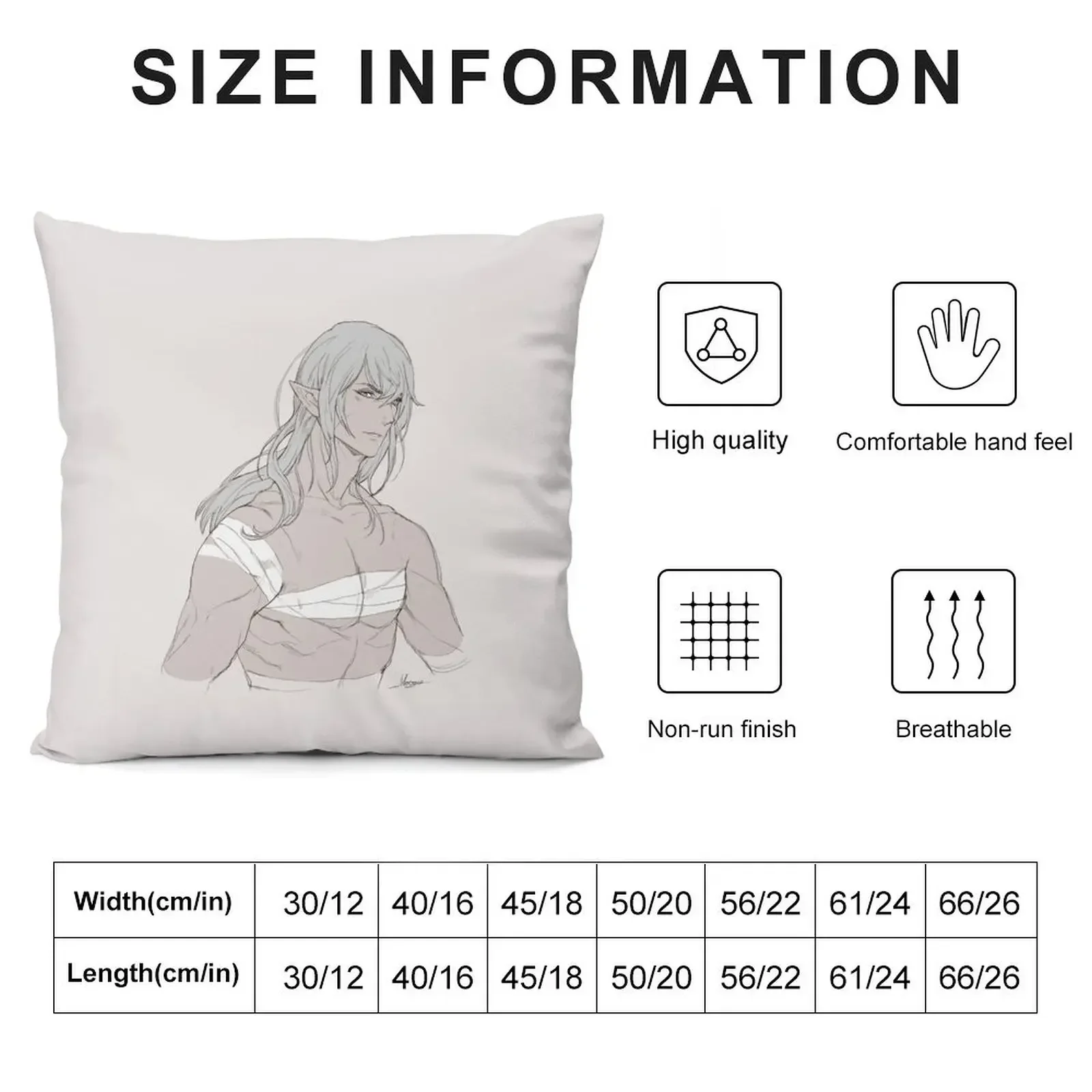 Estinien (Bust) Throw Pillow luxury home accessories Sofas Covers Decorative pillowcase pillow