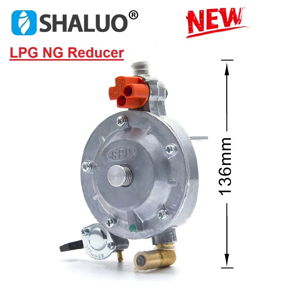 LPG NG Dual Fuel Carburetor Reducer Kit Assy Manaul Pressure Reducing Regulator Gasolina Petrol Generator Parts GT241 154F