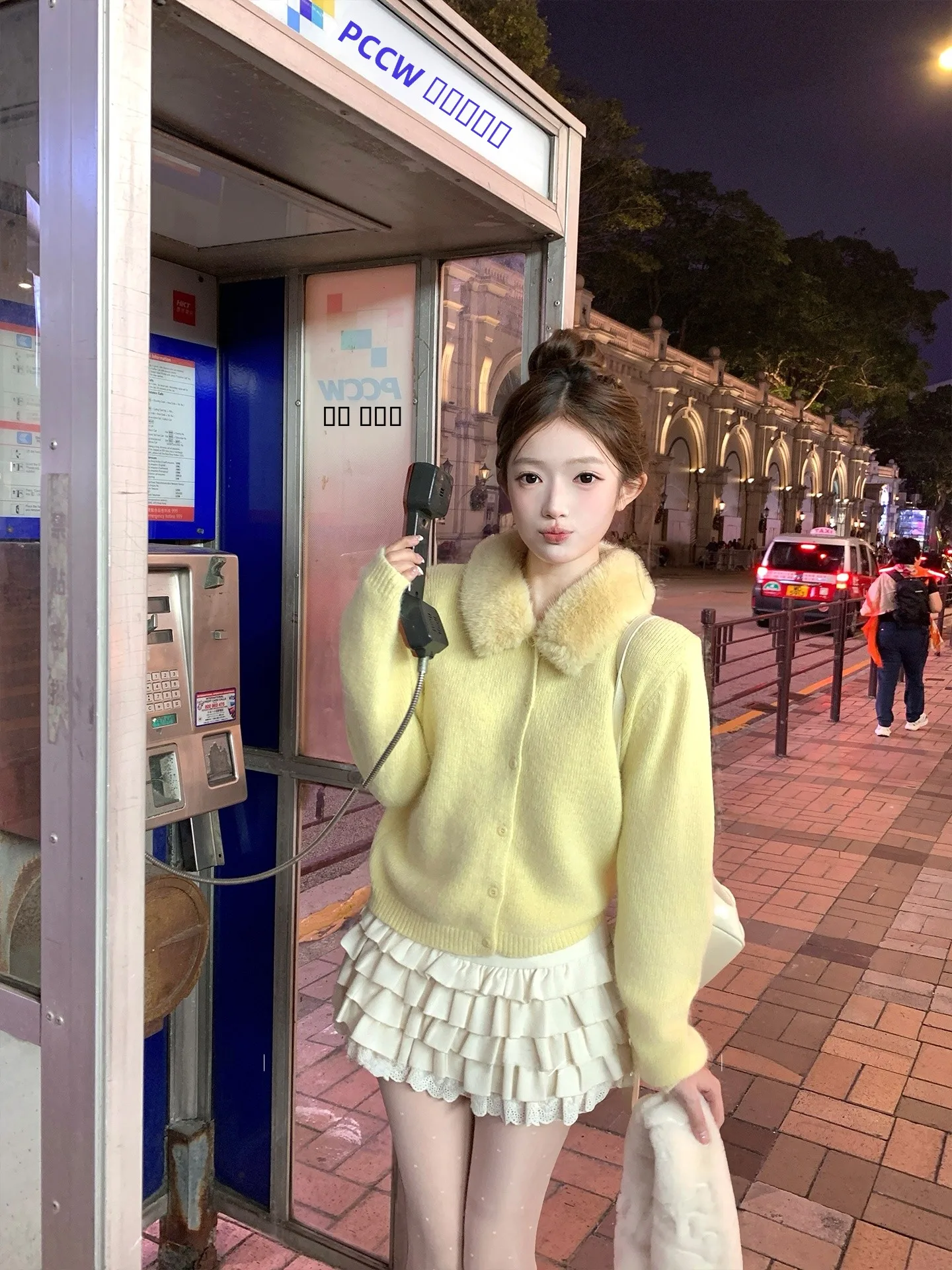 

Женский вязаный свитер Acaine с длинными рукавами, с воротником, мягкая верхняя одежда, зимняя модная корейская одежда, стандартный крой