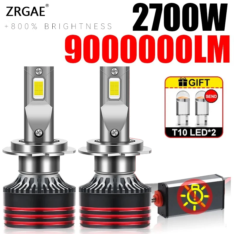 

2700W LED H4 H7 H11 LED Car Headlight CANbus 2700W High Power 90000000LM H1 H3 H8 H9 HB3 9005 HB4 9006 HIR2 9012 Auto Fog Lamp