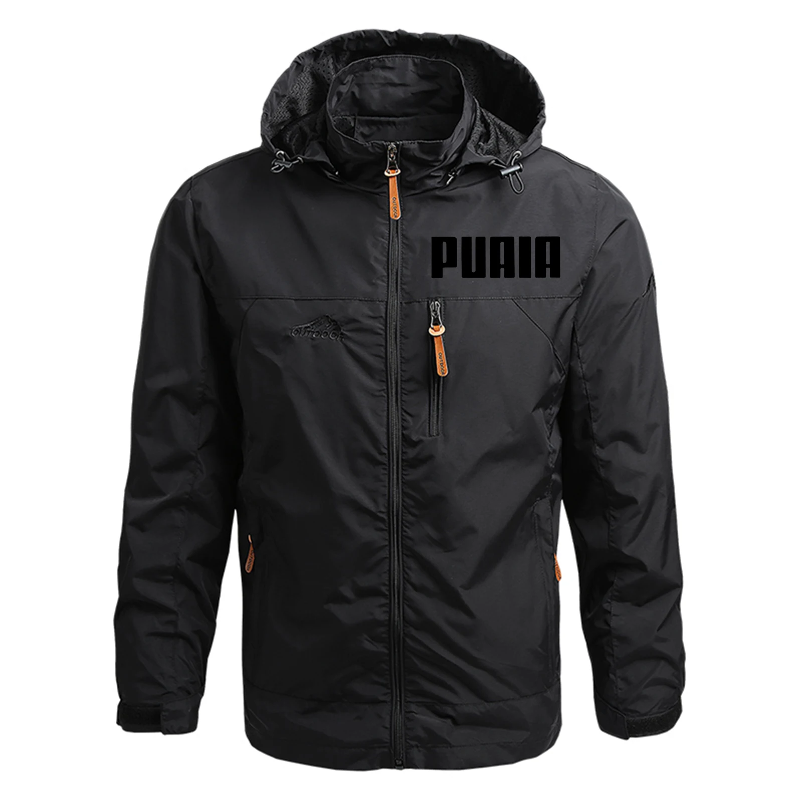 Jaket bertudung untuk pria, mantel modis musim dingin, jaket Windbreaker tahan air kasual, jaket berkemah, jaket Hiking, jaket Windbreaker pria, pakaian luar 2024