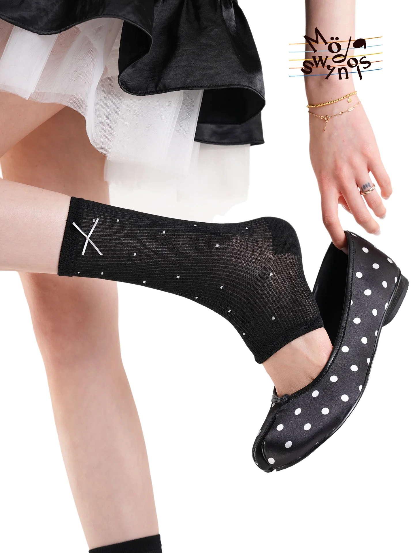 Beyaz Puantiyeli Yarım Palmiye - Women'S Shoes Clogs incelemesi ve fiyatı