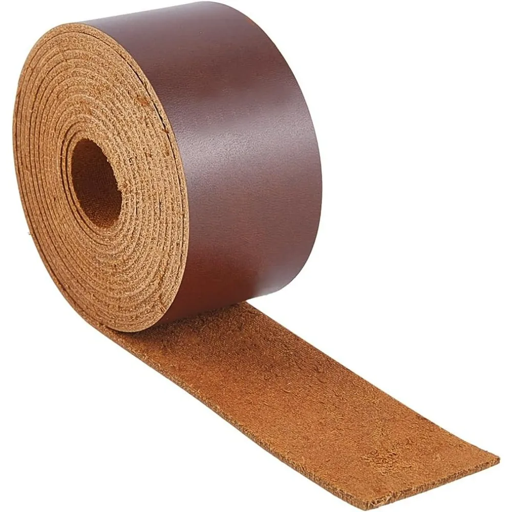 

72x1.5 Inch Cowhide Leather Straps Genuine Leather Strips 1.8mm Thick Full Grain Flat Leather Cord Soft Cattle Hide String