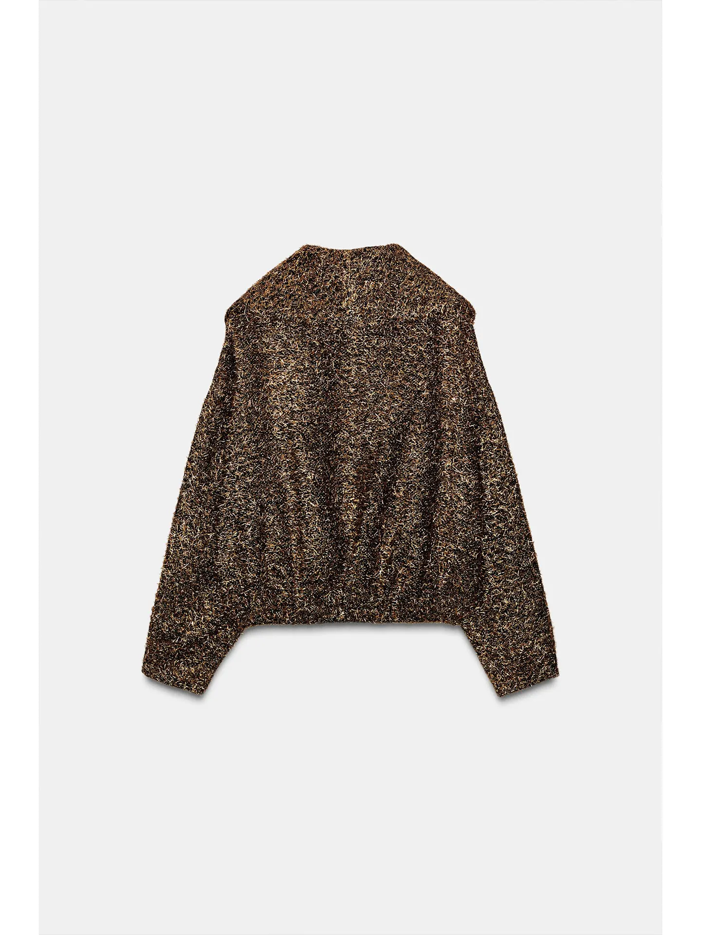 Lente 2026 Unieke Faionable Losse Metalen Kleur Tead Pilot Jaet Dames Casual Sle Lange Sve Ritssluiting Jas