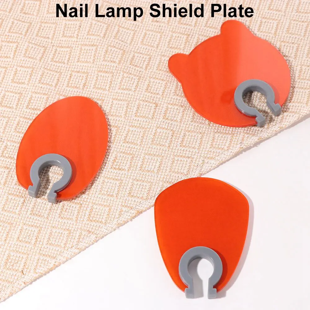 2Pcs Anti-blue-light Nail Lamp Shield Plate Adjustable Portable Nail Light Shade Board Easy Installation Reducing Glares