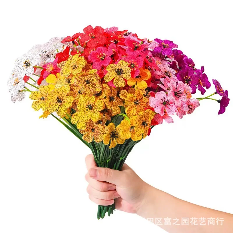 

Artificial flower Violet DIY vase Bonsai shrub imitation plant fake flower bouquet Garden bookshop Wedding shop Home decor