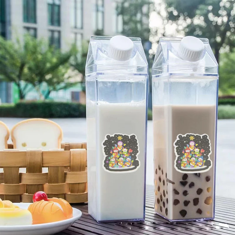 man woman water bottles 1000ML large-capacity material transparent color water cup outdoor portable fitness kettle cute bottle