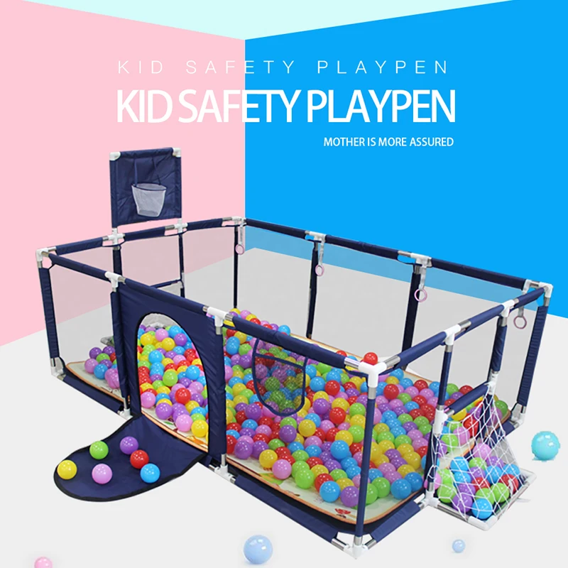 IMBABY Playpen for Children Large Size Baby Playground Infant Safety Barriers Dry Balls Pool Newborn Stocking Activity Game Park