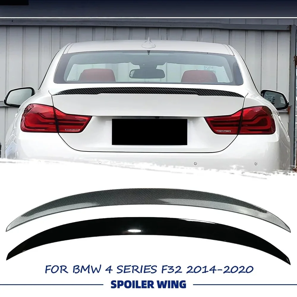 

For BMW 4 Series F32 Glossy Black MP Style Rear Spoiler Wing 2014-2020 Coupe Glossy Black Carbon Fiber Rear Wing