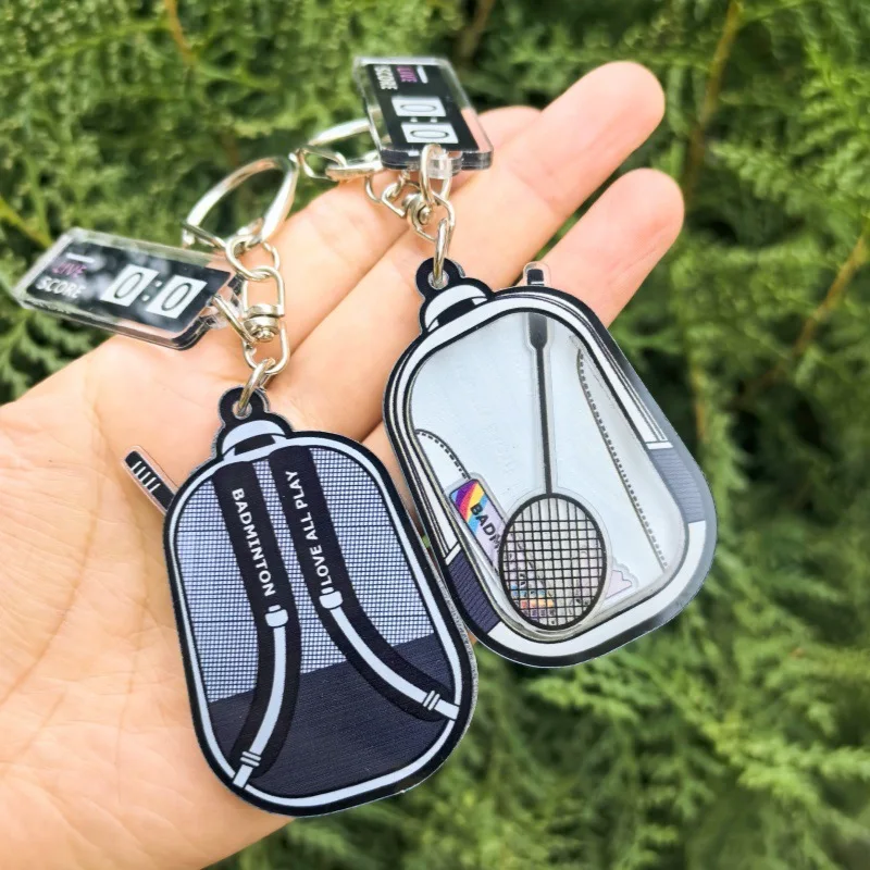 Cute Badminton Backpack Rattle Pendant