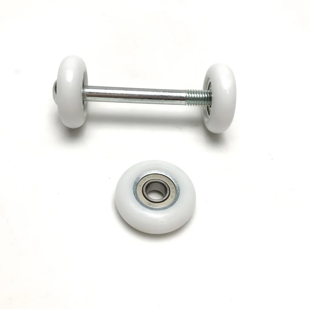 33mm Sliding Pulley Wheel Replacement For Rowing Machine Gym Bike Door Window Track Furniture Rail Guide Roller