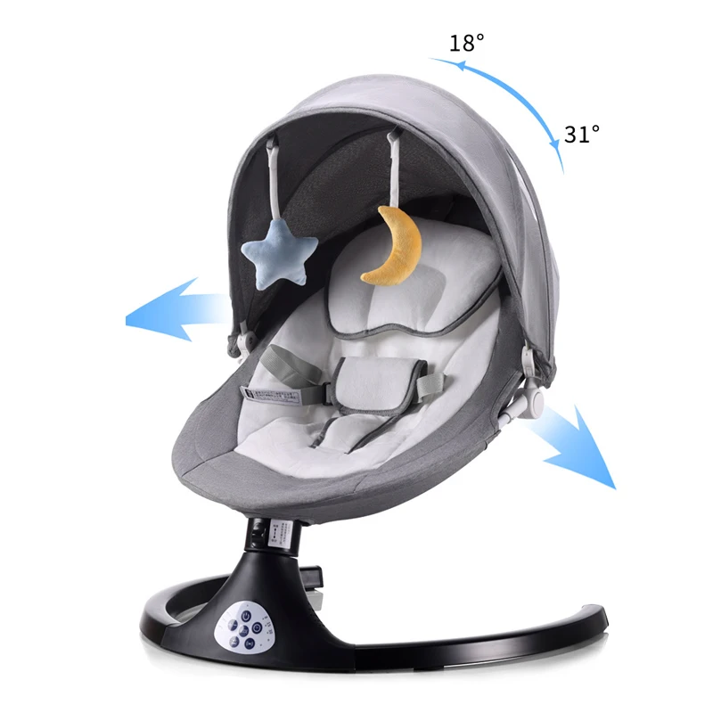 Mecedora eléctrica para bebé, cuna para dormir para recién nacidos, silla cómoda para niño, silla reclinable para bebé de 0 a 3 años