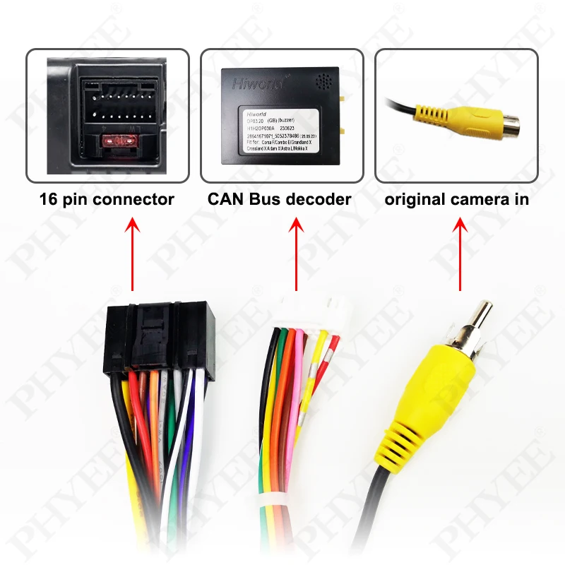 56Pin 20Pin Harness CAN Bus Decoder, SWC Retention, P&P 16Pin