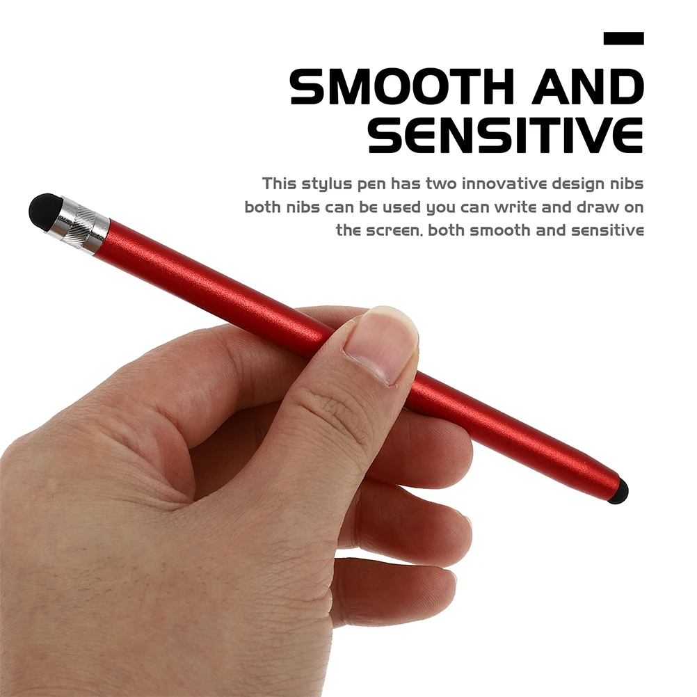 

4Pcs Capacitive Stylus Double Sided Pen Aluminum Alloy Touch Screen Pen for Tablet Phone Drawing Writing