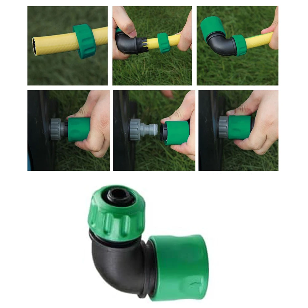 Irrigation System Parts 90 Degree Hose Connector For Navigating Obstacles Leak Proof Design Wear Resistant Material
