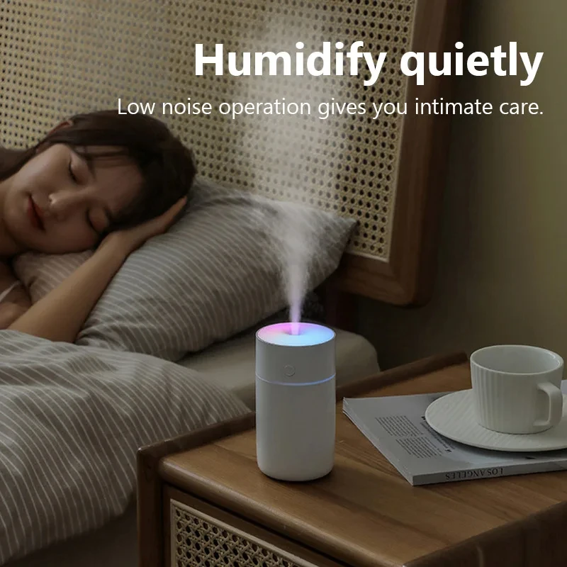 HOMEFISH Colorful Portable Mini Air Humidifier USB Rechargeable Wireless Home Car Aroma Diffuser Essential Oil Atomizer