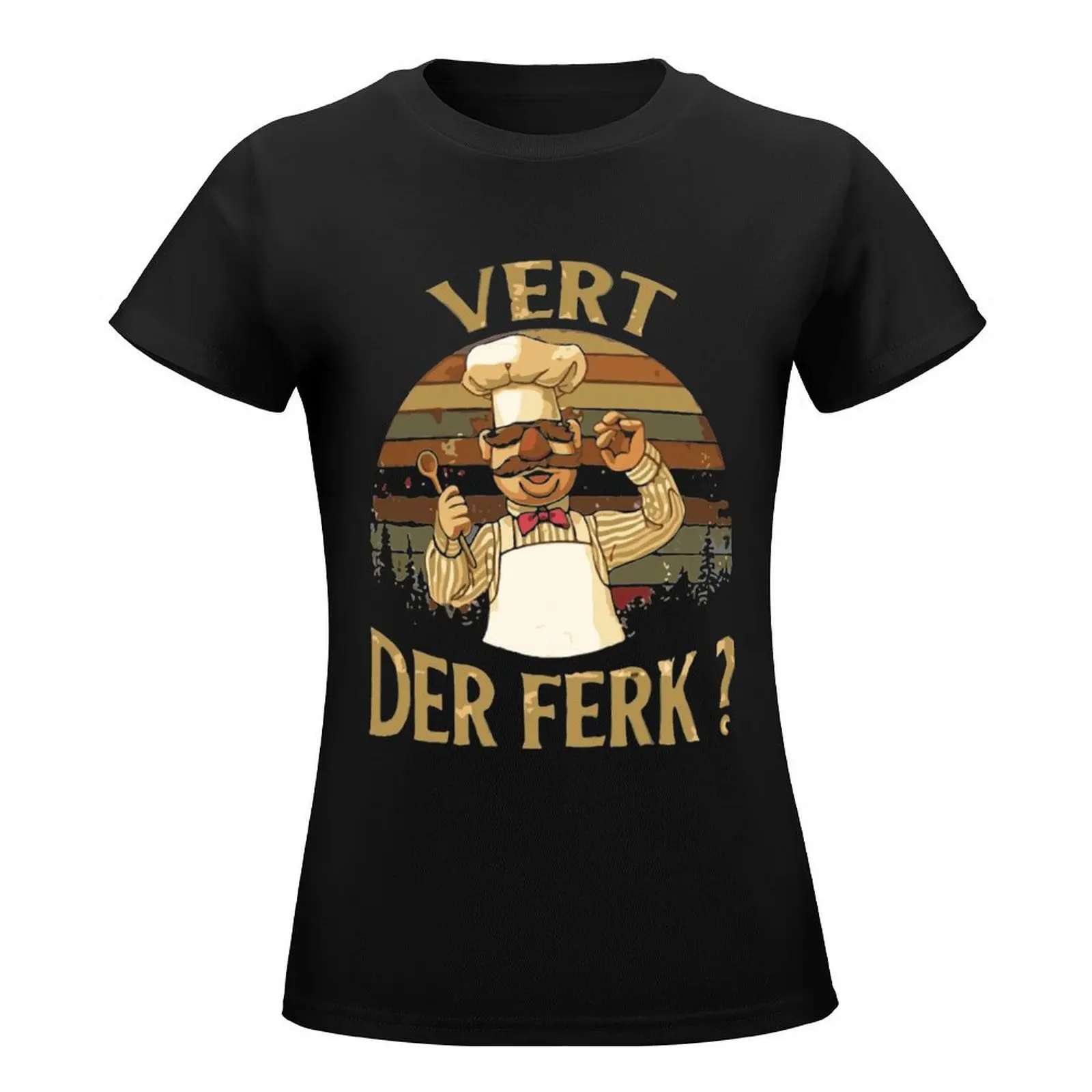 vert der ferk retrocolor T-Shirt customs blacks new edition Woman fashion