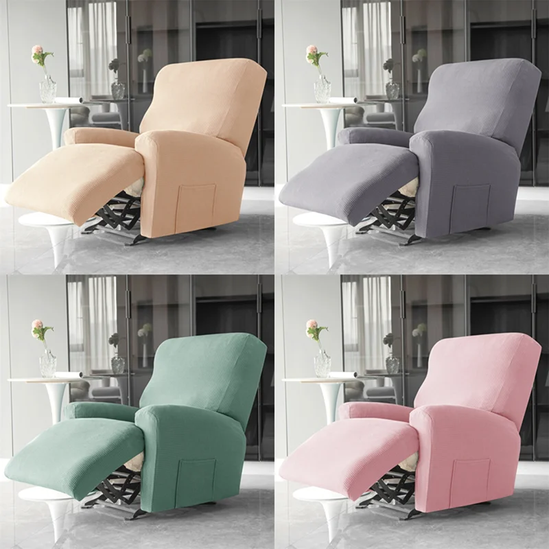 Water Repellent Recliner Chair Cover Polar Fleece Armchair Slipcovers Stretch Spandex Relax Lazy Boy Chair Covers Protector