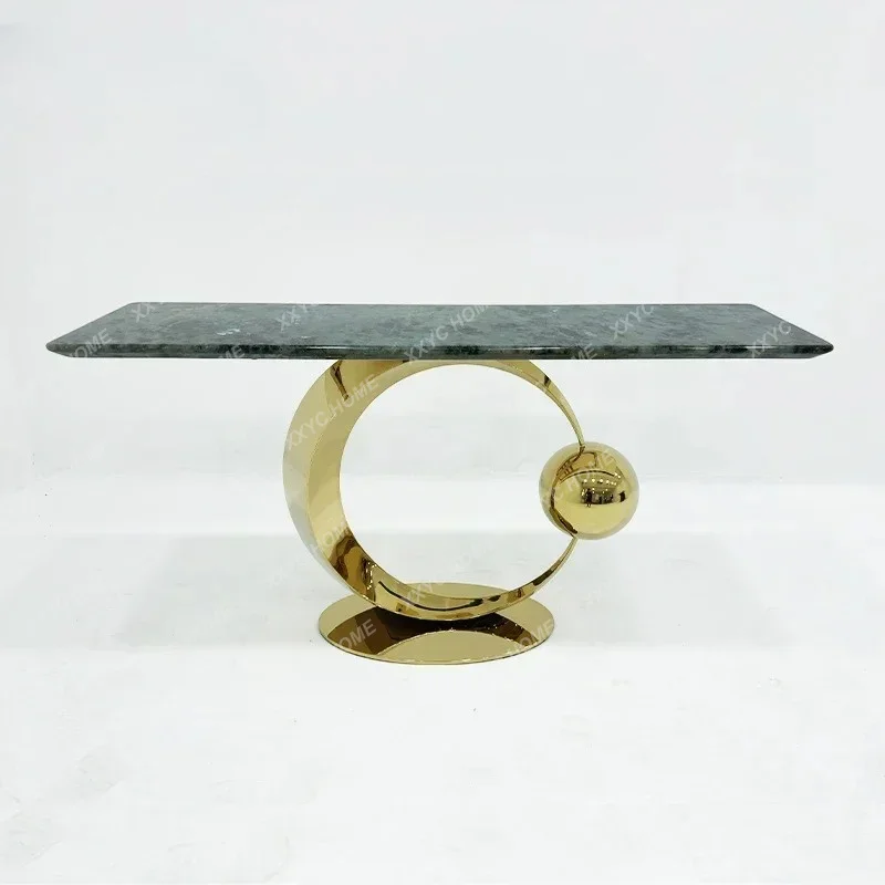 NQ52 Great discounts Modern entrance table, facing the door, artistic sense, entrance table design sense, light luxury and simpl