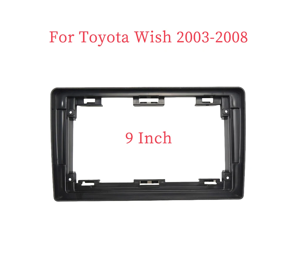 9 Inch Car Frame Fascia Adapte Android Radio Dash Fitting Panel Kitr For Toyota Wish 2003-2008