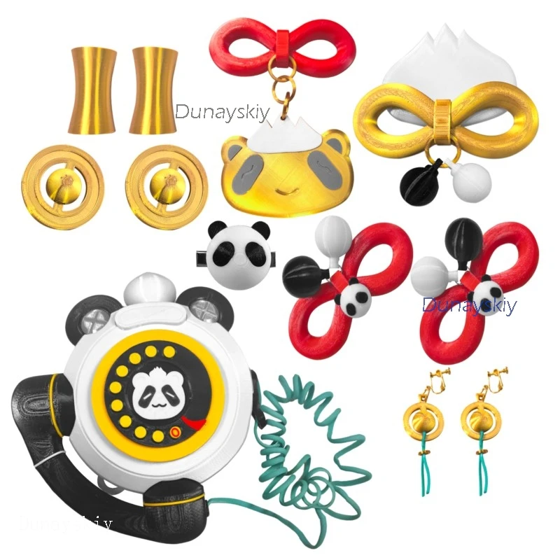 

MoeMimic Store ZZZ Dialyn Cosplay Accessories Telephone props Women Panda Girls Outfits Hair Decors Zenless Zone Zero Halloween