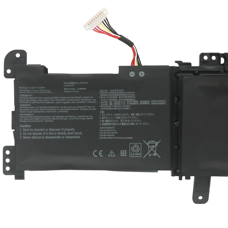 B31N1637 Laptop Battery for ASUS VivoBook X510 X510U X510UQ X510UA X510UAR X510UF  C31N1637