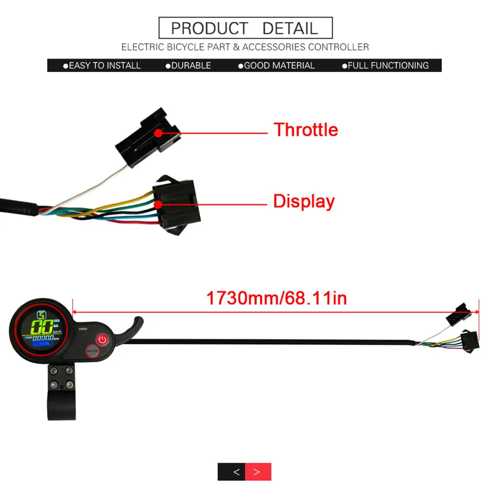 Controller Outstanding 36/48V 30A 1000W Dual Mode Controller and Display Control Panel for Electric Scooters and E bikes