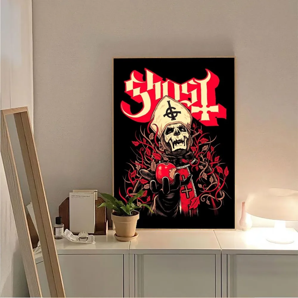 D-Ghosts band Poster No Framed Poster Kraft Club Bar Paper Vintage Poster Wall Art Painting Bedroom Study Stickers