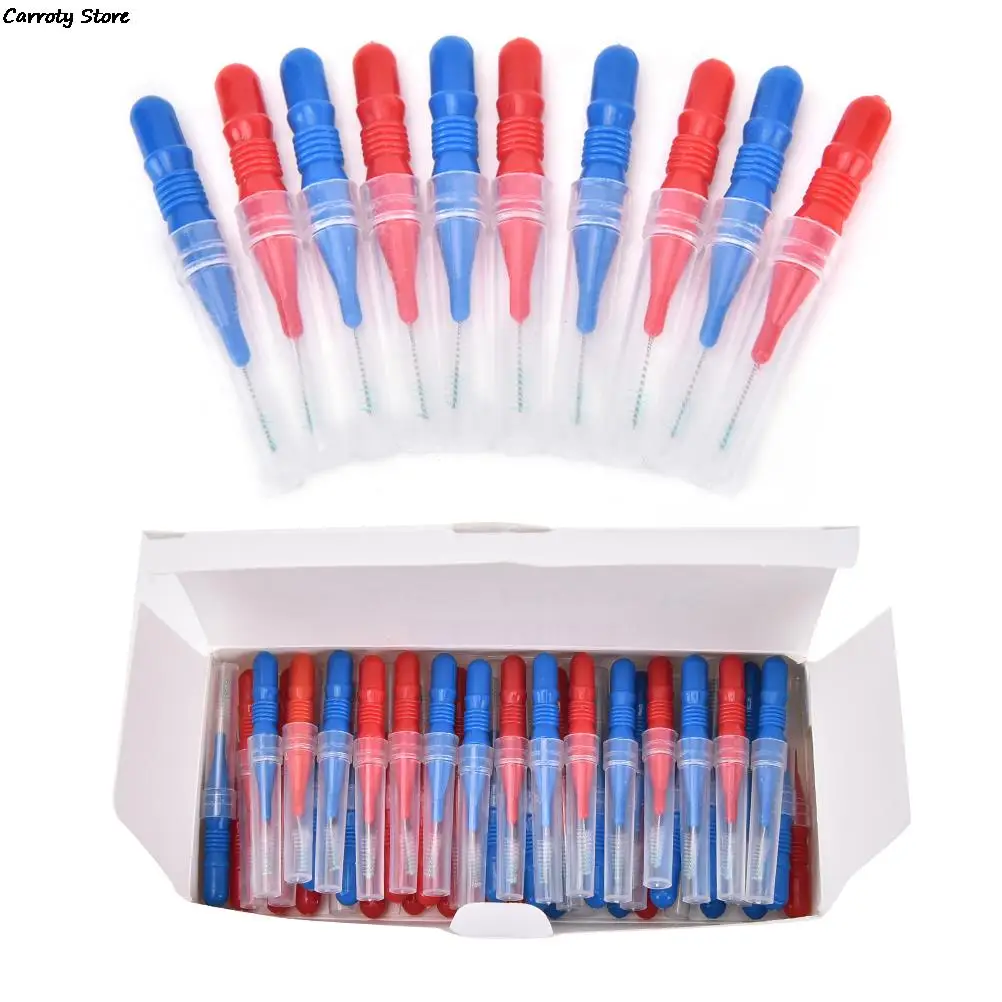 

50X Clean Tooth Interdental brush cleaning between teeth oral care toothpick dental tool floss orthodontic tooth brush