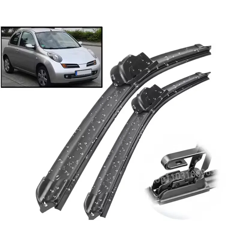 

Wiper Front Wiper Blades For Nissan Micra K12 2002 - 2010 Windshield Windscreen Clean Window Car Rain Brushes 21"+18"