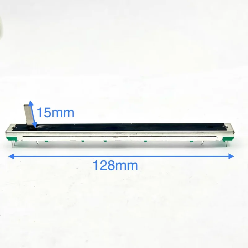 50pcs，Straight slip potentiometer，A103，A10K，6Pins，  Total length 128mm，Mixing console volume putter