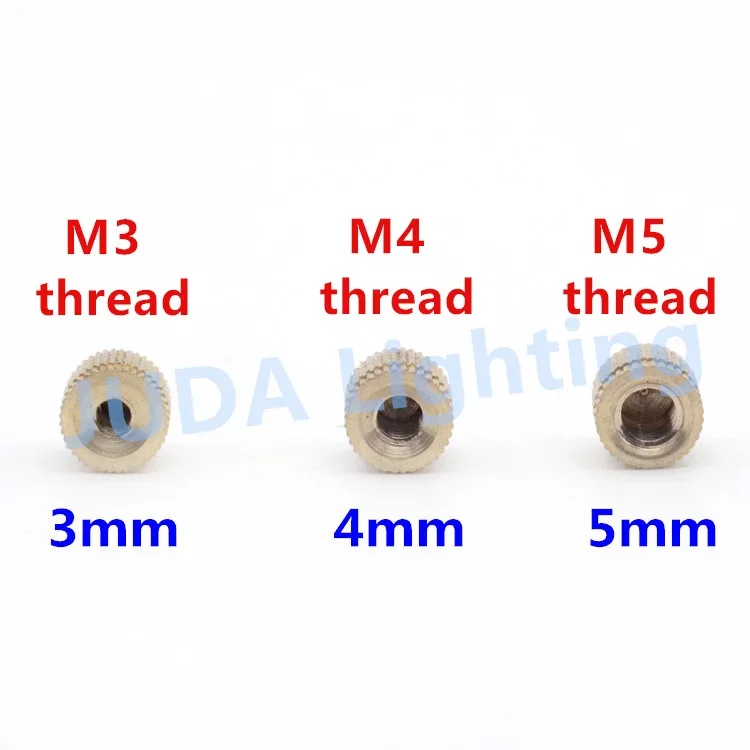 M3 M4 M5 thread Pure copper decorative nut for chandelier ceiling rose canopy edison led pendant lamp brass lighting accessories