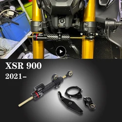 New Motorcycle Accessories Adjustable Steering Damper Stabilizer Fit For YAMAHA XSR900 XSR 900 xsr900 xsr 900 2022 2023