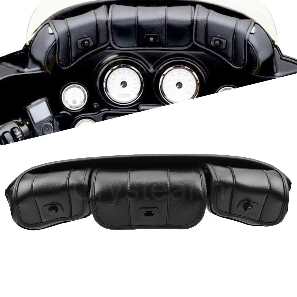 

3-Pocket Windshield Bags Batwing Fairing Pouches Fit For Harley Electra Street Glide Touring Bikes 1996-2013 1999 2000 2001 2002
