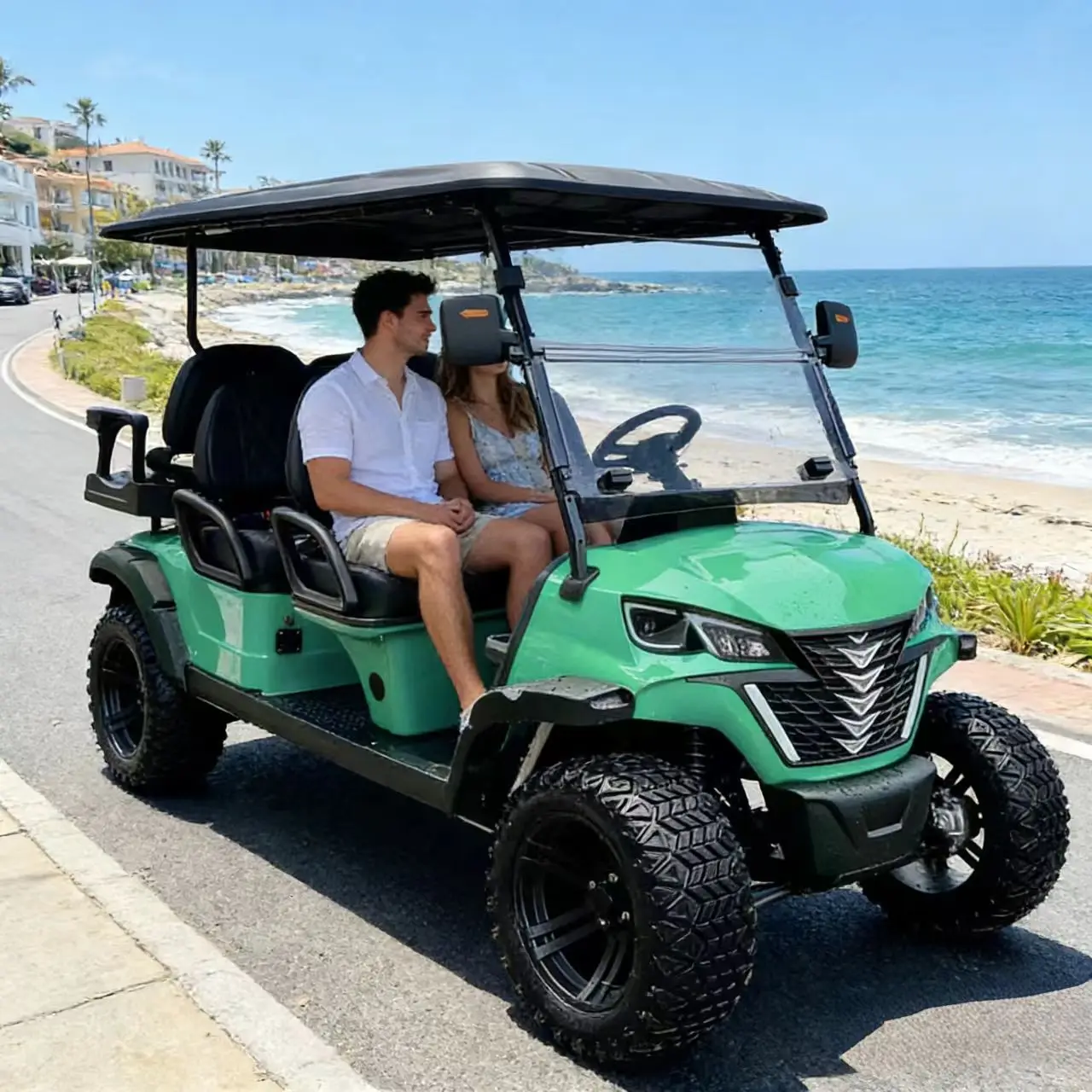 Customized 4WD2 4 6 8 Seater Sport Off Road 48V/72V Electric Golf Cart Brand New Powerful 4 Wheel 4000W/7000W Golf Buggy Cart