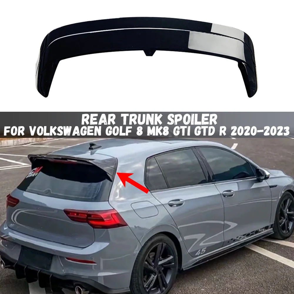 CS ClubSport Style Spoiler sul tetto posteriore Baule posteriore Diffusore Ala di coda per VW Golf 8 MK8 GTI GTD R 2020 2021 2022 2023
