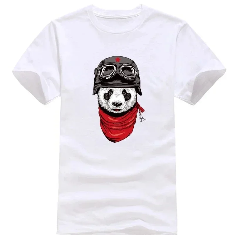 Panda Rife eats ramen T-shirts for men and women huge Japanese noodles Kawaii garments for everyday comfort tops