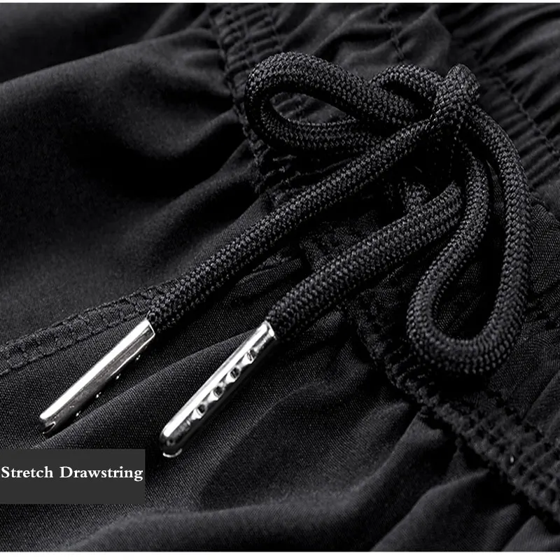 Summer Men Ice Silk Sport Shorts Quick Dry Breathable Fitness Jogging Gym Beach Casual Cool Sports Wear