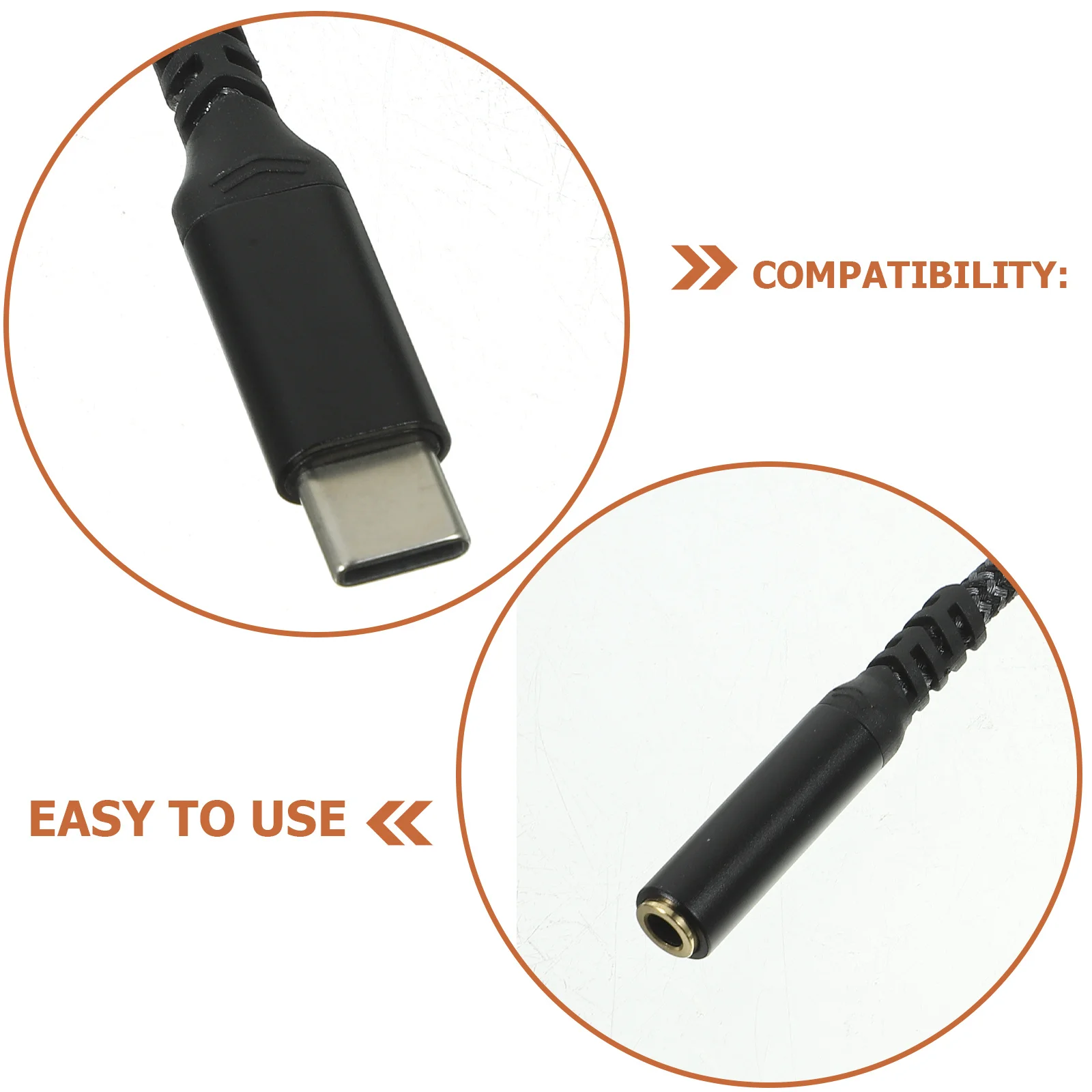 

Type- Adapter Cable Digital Technology Clear Sound Compatible Usb Type-C Devices Earphone Headset Converter