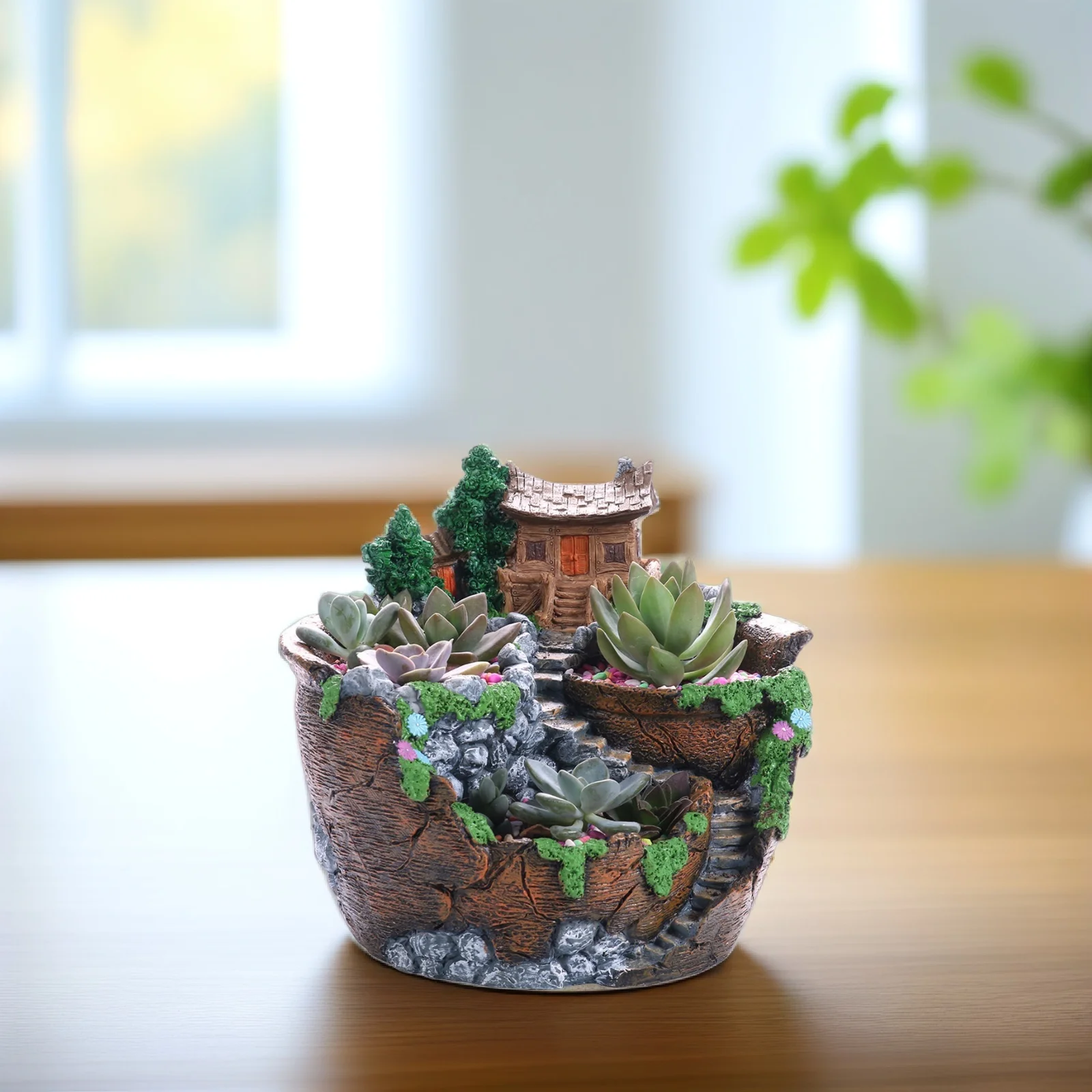 

Succulent Flower Pot Decoration Plant Planters Succulents Pots Resin Decorative Flowerpot