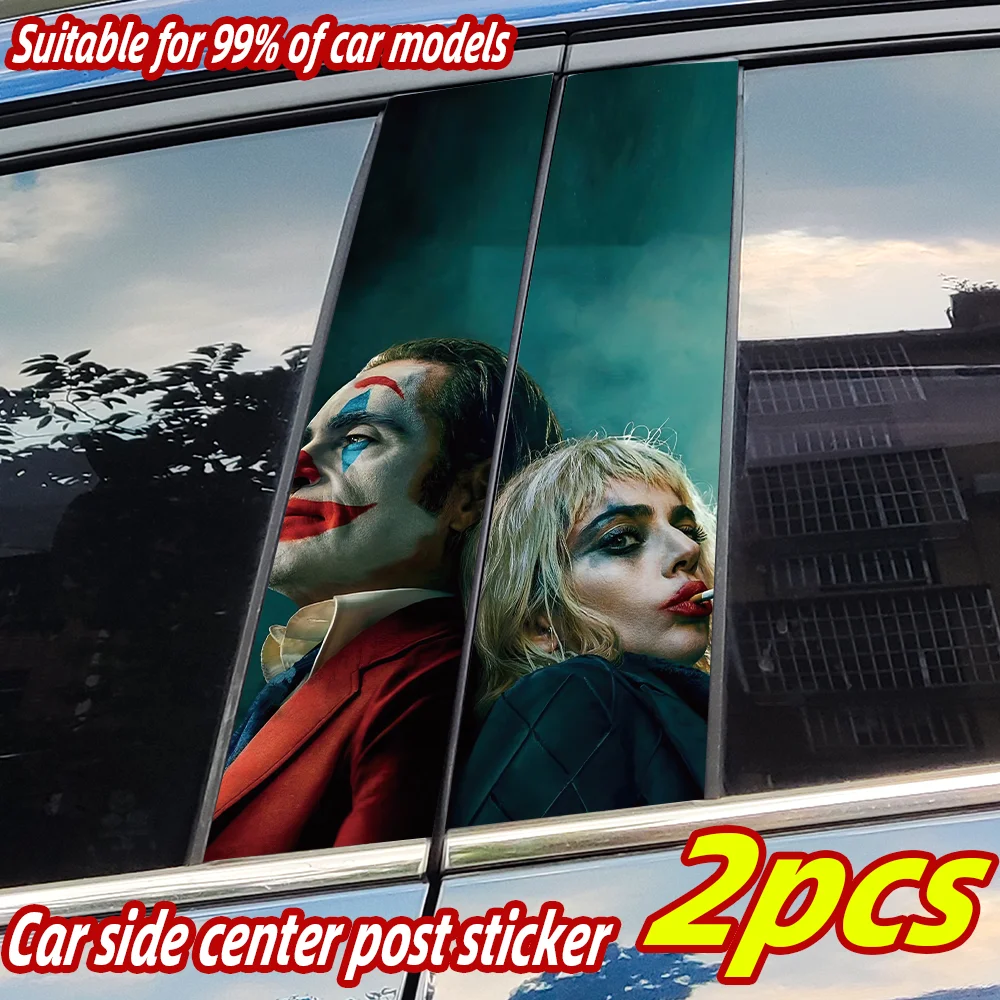 

Joker 2 Car Stickers Car B-pillar Decal Waterproof Stickers Auto Center Pillar Sticker Cover Scratches Vehicle Decor Accessories