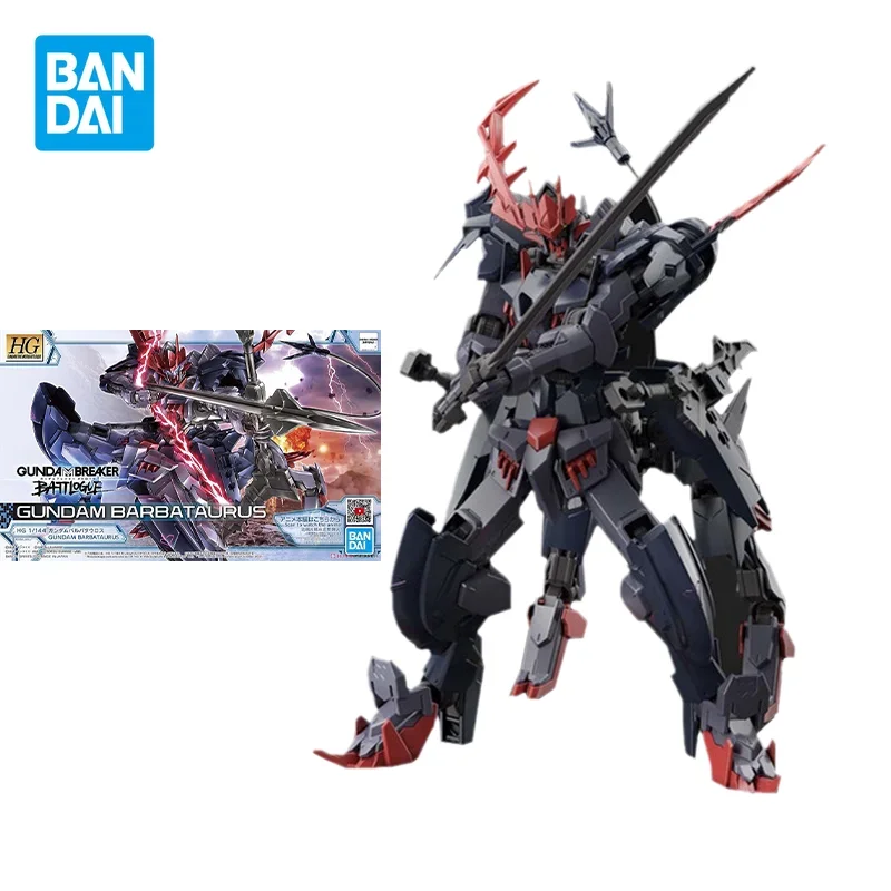 Bandai Original Gundam Model Kit Anime Figure HG 1/144 GUNDAM BARBATAURUS Action Figures Collectible Ornaments Toy Gifts for Kid