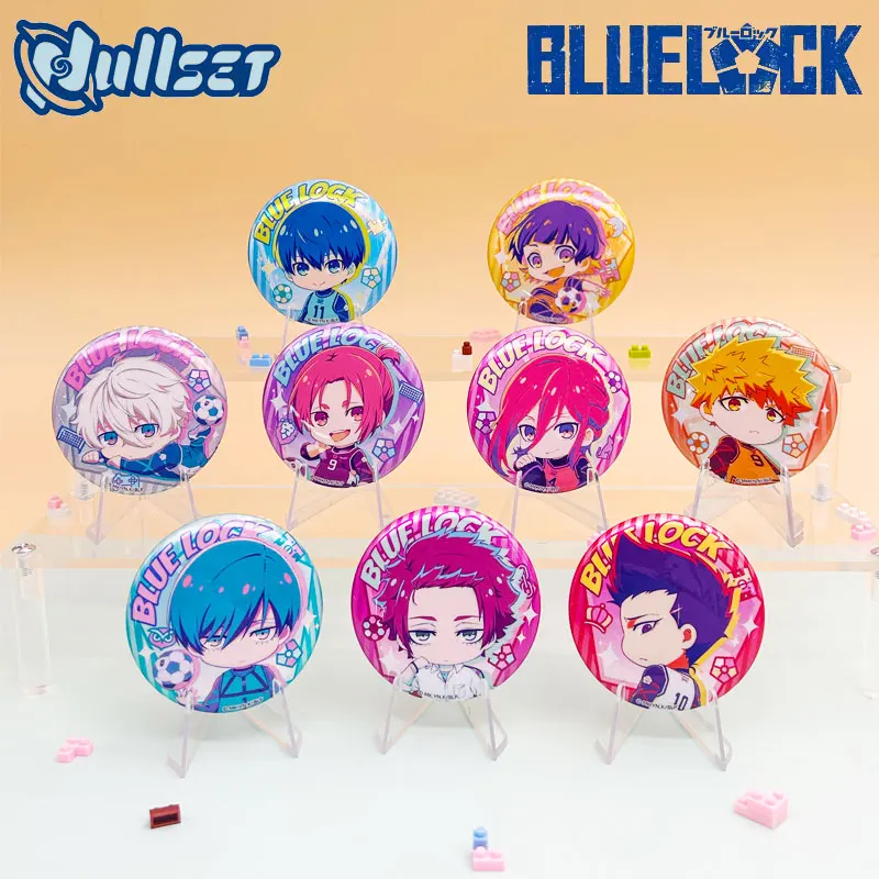 2025 Nuova vendita Blue Prison Q Edition Simpatico distintivo per acquerello Anime Blue Lock Collezione ufficiale Valley Collezione ufficiale Giocattoli Regali di Natale