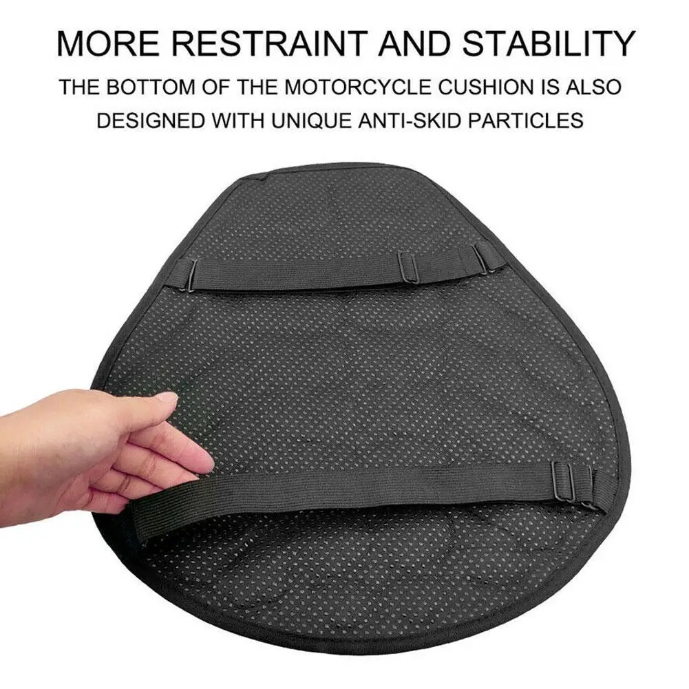 Universal Motorcycle 3D Comfort Gel Seat Cushion MotorbikeAir Cover Shock Absorption Decompression Saddles Pad