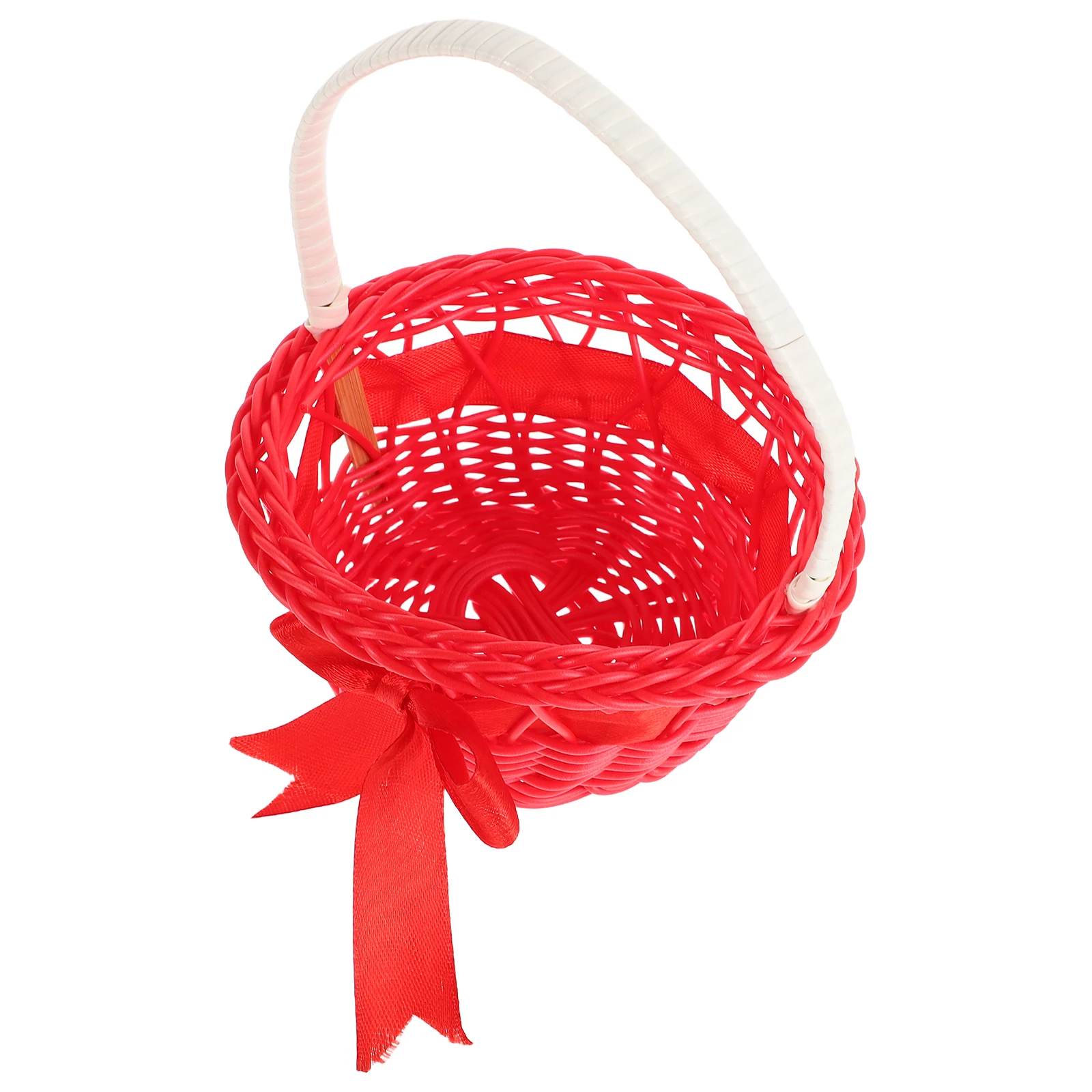 

5pcs Mini Rattan Storage Proposal Picnic Fruit Small Basket With H Bread Rattan Basket
