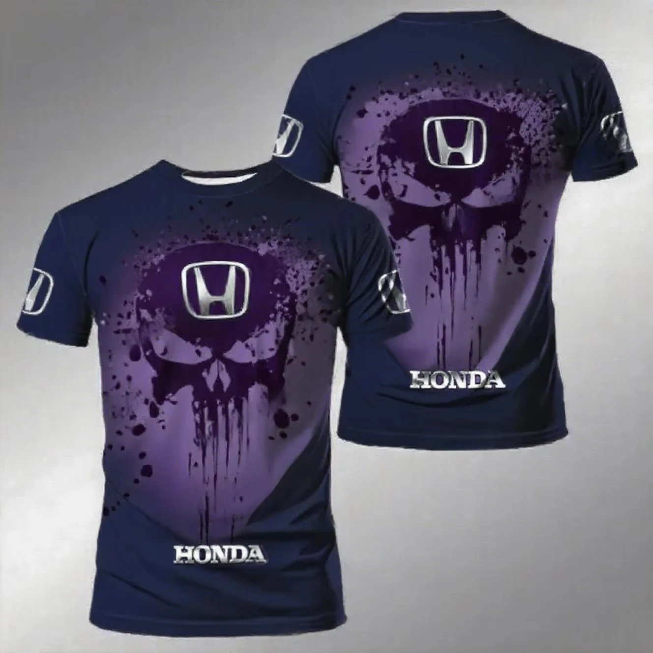 دراجة نارية 2026 ركوب سبلاش الحبر الطباعة التجفيف السريع تنفس قصيرة الأكمام الرجال والنساء هوندا ركوب تي شيرت غير رسمي #6