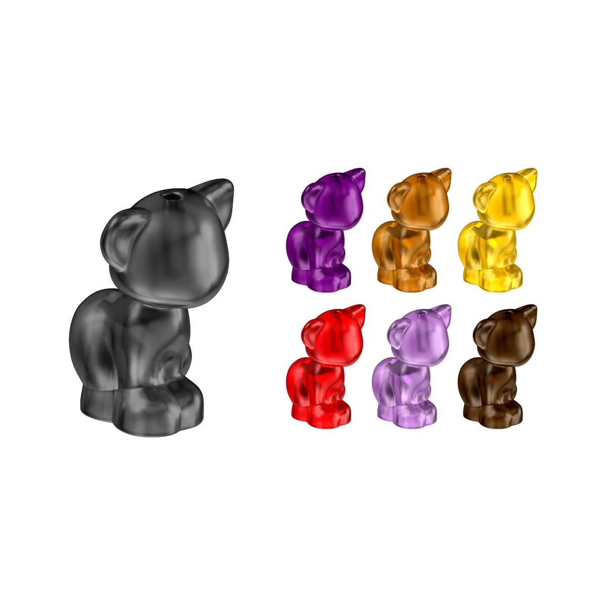 Small Particle Building Blocks Are Assembled Cats, Sitting Cross-border Parts Wholesale 90084 Compatible with Lego 11602