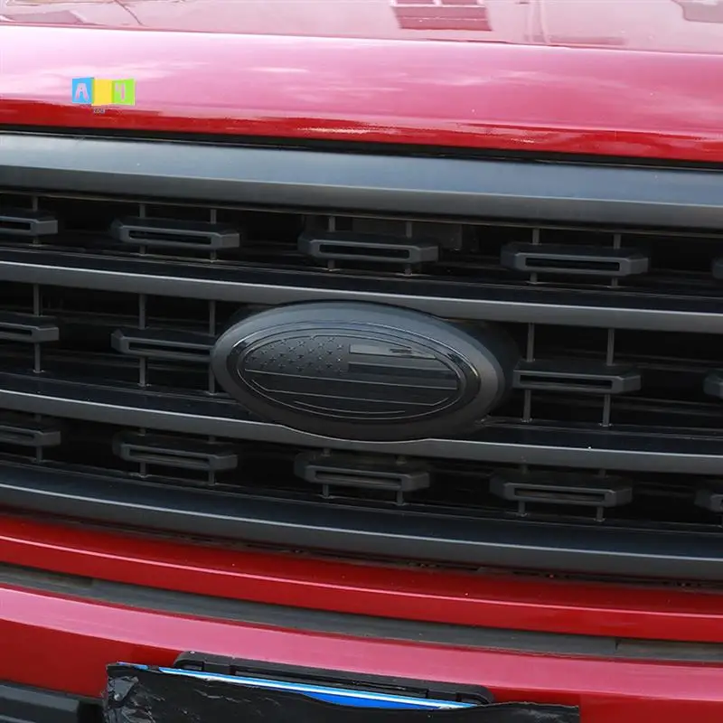 

A04E-эмблема задней двери передней решетки для Ford, 9,5-дюймовая эмблема с флагом США, логотип для F150 Mustang Bronco, ABS