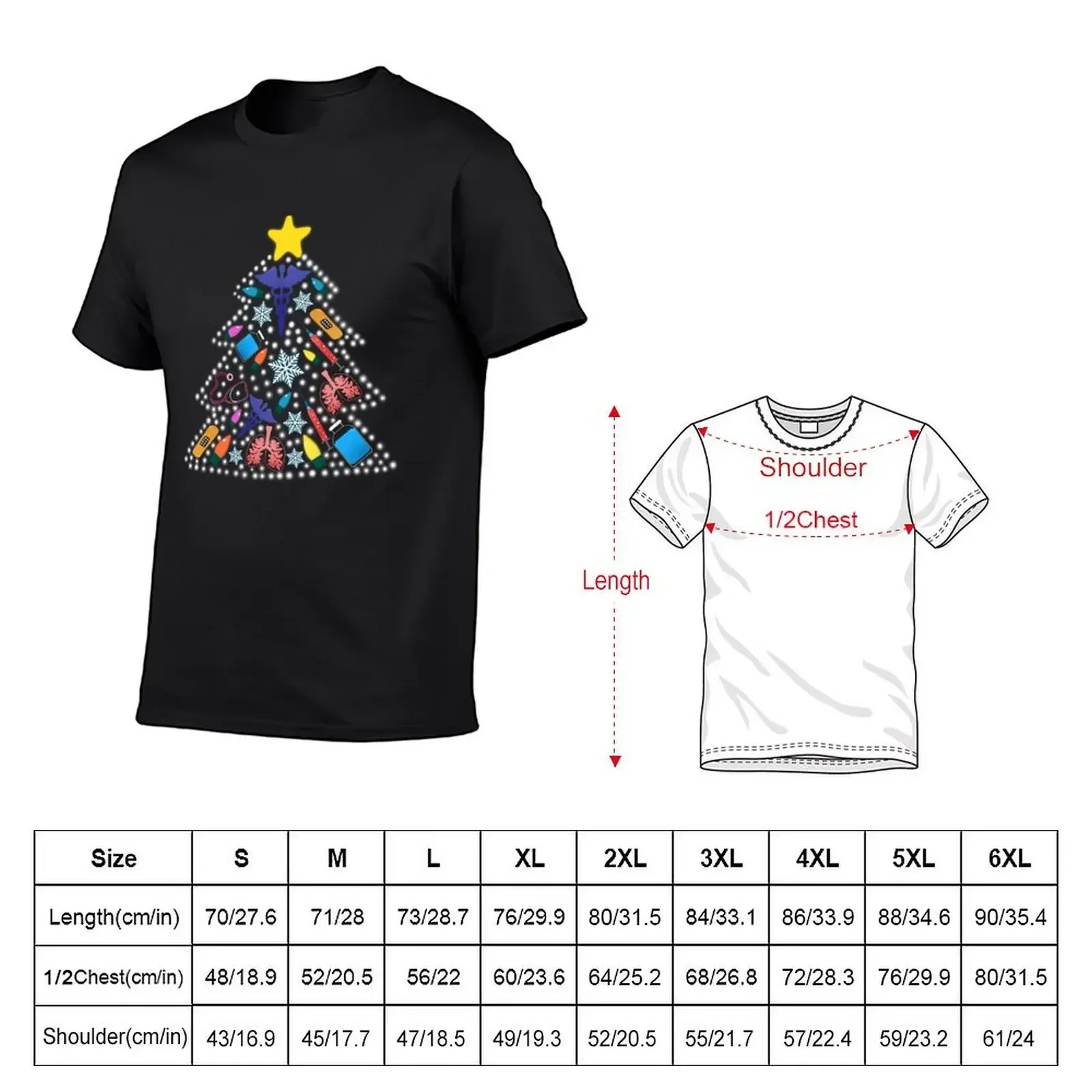 Respiratory Therapist Christmas Tree RT Care Week Gift T-Shirt customs quick drying heavyweights oversized t shirts for men