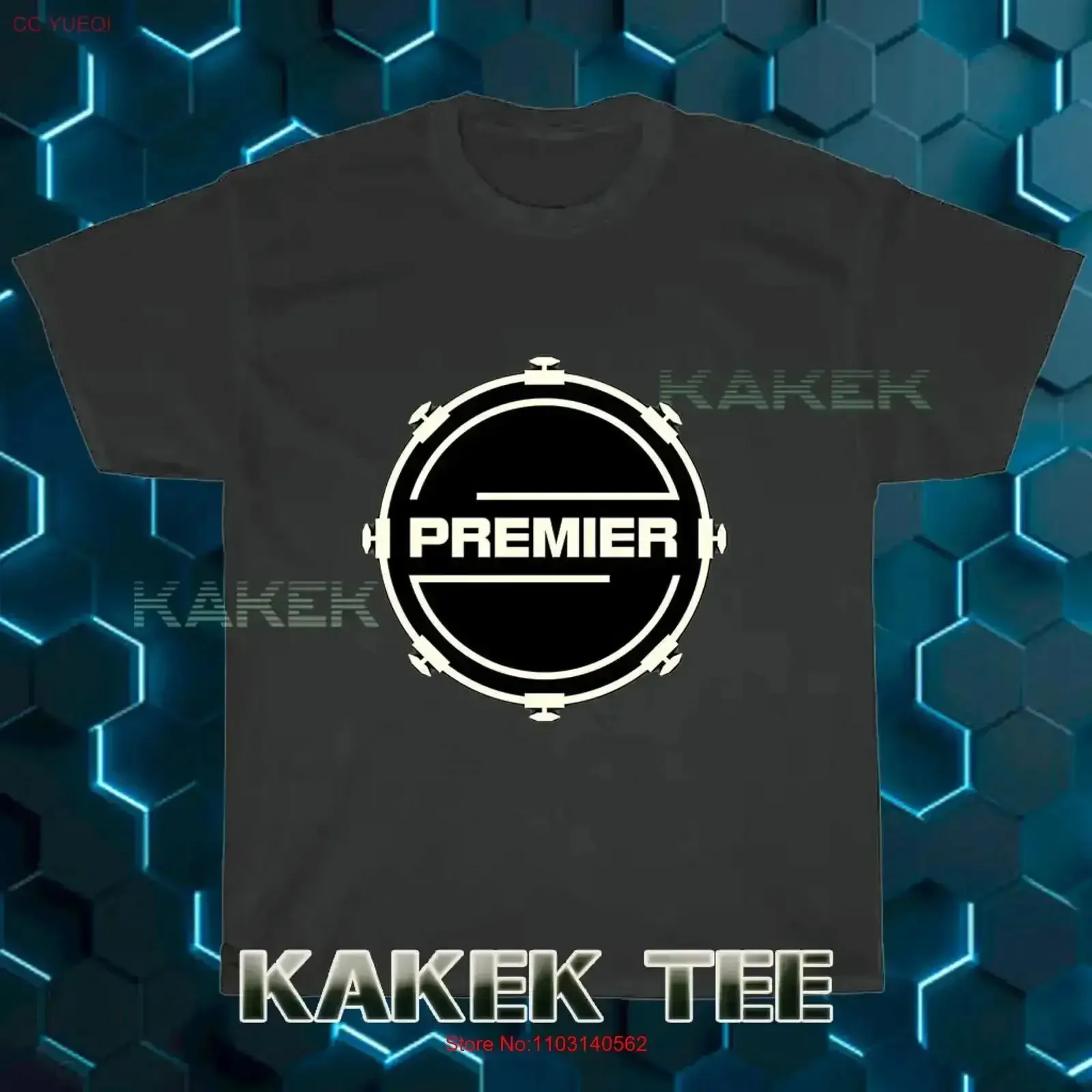 New T Shirt Premier Drums Logo 3 American Funny Size S to 5XL vintage Washed designer clothes Comfortable Versatile Stylish